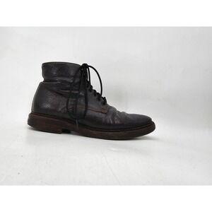 A. Testoni Men's Brown Leather Ankle Boots / Shoes Made In Italy Sz 7M